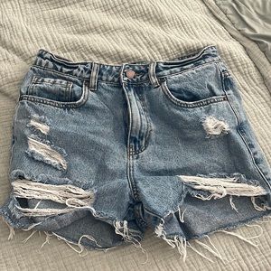 High Waist Denim Shorts
